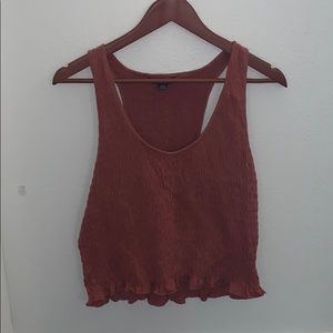 American eagle fringed tank top